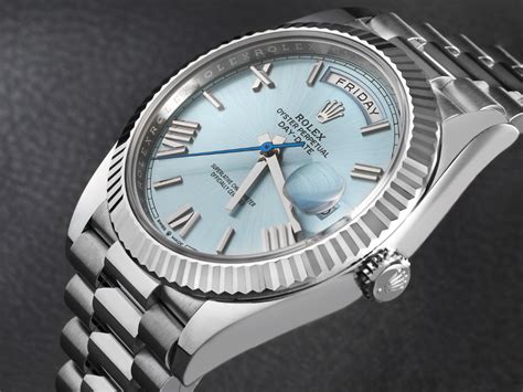 rolex day date blue dial price|rolex day date fluted bezel.